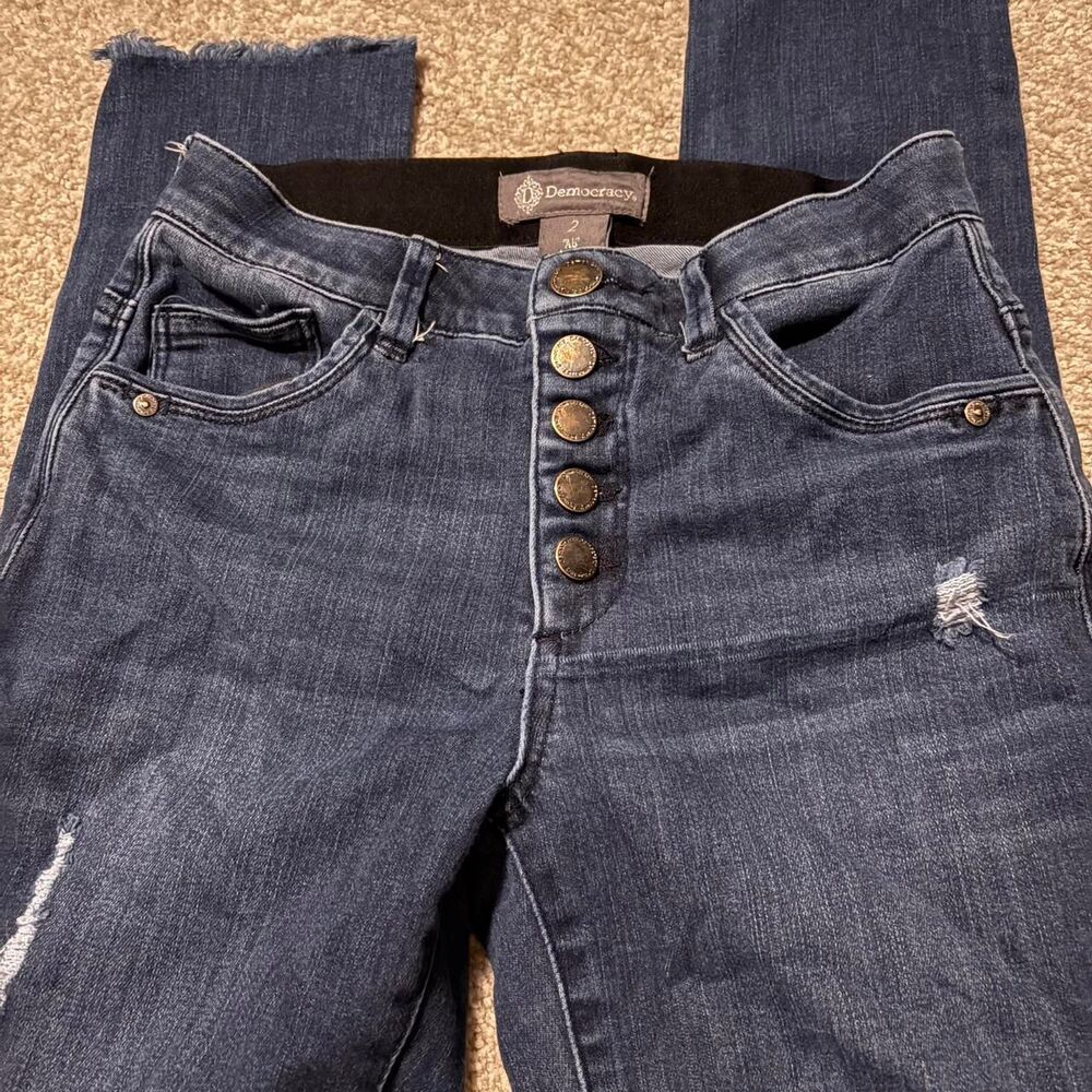 Democracy Women's Navy and Blue Jeans